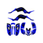 yamaha raptor660 graphics kit 2001-2005 nightcity series blue