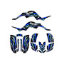 yamaha raptor660 graphics kit 2001-2005 prime series blue