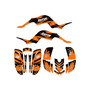 yamaha raptor660 graphics kit 2001-2005 splash series orange