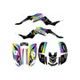 yamaha raptor660 graphics kit 2001-2005 turbo series rainbow