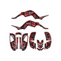 yamaha raptor660 graphics kit 2001-2005 vandal series red