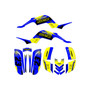 yamaha raptor660 graphics kit 2001-2005 viper series yellow