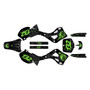 kawasaki kx250 graphics kit 1999-2002 core series green-shift