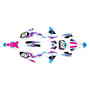 yamaha yz250f graphics kit 2019-2023 vintage series magenta