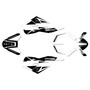 ktm duke790 graphics kit 2018-2024 crew series white