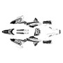 honda crf250r graphics kit 2022-2024 warrior series white