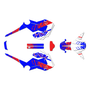 honda grom graphics kit 2013-2016 shred series red-blue