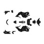 honda grom graphics kit 2017-2020 core series smoke