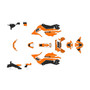 honda grom graphics kit 2017-2020 factory series orange