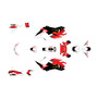 honda grom graphics kit 2017-2020 hex series red