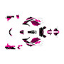 honda grom graphics kit 2017-2020 jawbreaker series magenta