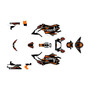 honda grom graphics kit 2017-2020 rugged series orange