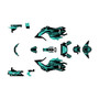 honda grom graphics kit 2017-2020 rugged series teal