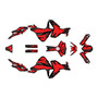 suzuki vstrom graphics kit 2023-2026 ember series red