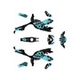yamaha fz07 graphics kit 2025-2026 hiroshima series teal-shift