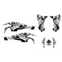canam ds450 graphics kit 2008-2015 future series white