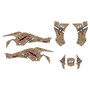 canam ds450 graphics kit 2008-2015 predator series tan