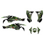 canam ds450 graphics kit 2008-2015 prime series green
