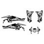 canam ds450 graphics kit 2008-2015 vision series white