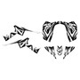 canam ds70 graphics kit 2008-2022 vision series white