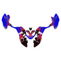 polaris outlaw90 graphics kit 2002-2026 fracture series blue-shift
