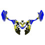 polaris outlaw110 graphics kit 2002-2026 fracture series blue