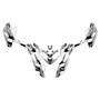 polaris outlaw110 graphics kit 2002-2026 klutch series white