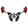 polaris outlaw110 graphics kit 2002-2026 revolt series red
