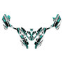 polaris outlaw110 graphics kit 2002-2026 shred series teal