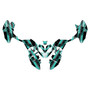 polaris outlaw110 graphics kit 2002-2026 swift series teal