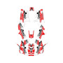polaris scrambler850 graphics kit 2013-2026 future series red