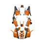 polaris scrambler850 graphics kit 2013-2026 paint series orange