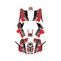 polaris scrambler850 graphics kit 2013-2026 shred series red