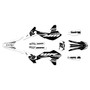 yamaha wr250x graphics kit 2008-2021 factory series white