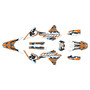 yamaha wr250r graphics kit 2008-2021 incision series orange