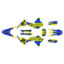 yamaha wr250x graphics kit 2008-2021 incision series yellow