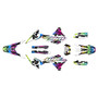 yamaha wr250x graphics kit 2008-2021 incision series rainbow