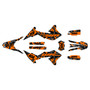 yamaha wr250r graphics kit 2008-2021 invasion series orange
