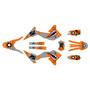yamaha wr250r graphics kit 2008-2021 predator series orange