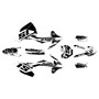 gasgas mc85 graphics kit 2021-2024 cloaked series white
