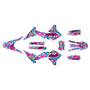yamaha wr250x graphics kit 2008-2021 snagged series magenta