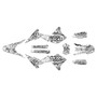 yamaha wr250x graphics kit 2008-2021 snagged series white