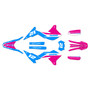 yamaha wr250x graphics kit 2008-2021 vendetta series magenta