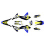 yamaha wr250x graphics kit 2008-2021 vintage series yellow