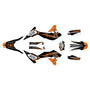 yamaha wr250x graphics kit 2008-2021 vintage series orange