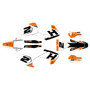 husqvarna tc250 graphics kit 2017-2018 ace series orange