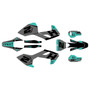 husqvarna tx300 graphics kit 2017-2018 ace series teal