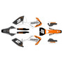 husqvarna tc125 graphics kit 2016-2018 razor series orange