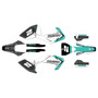 husqvarna tc125 graphics kit 2016-2018 razor series teal