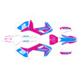 husqvarna fc450 graphics kit 2016-2018 razor series magenta